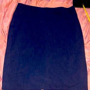 Ann Taylor Factory dark blue pencil skirt
